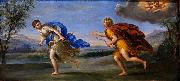 Francesco Albani Apollo and Daphne. Spain oil painting artist